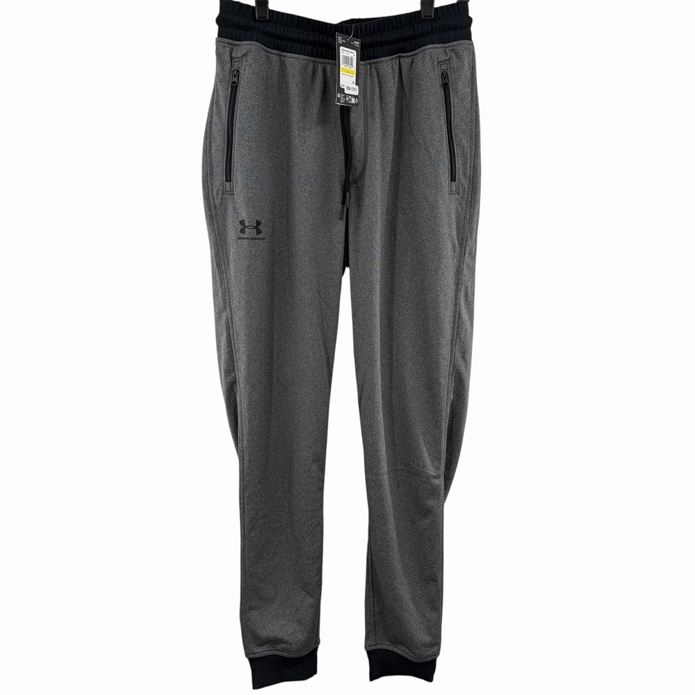Under Armour Men's Sportstyle Tricot Joggers Gray Size‎ M Outdoor Stretch